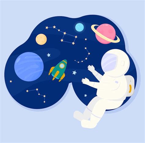 Ilustraci N Espacial Para Sitio Web Folleto Banner Espacio Planetas