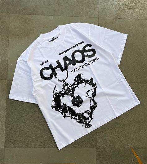 Chaos Oversized T Shirt Turnt Up Clothing