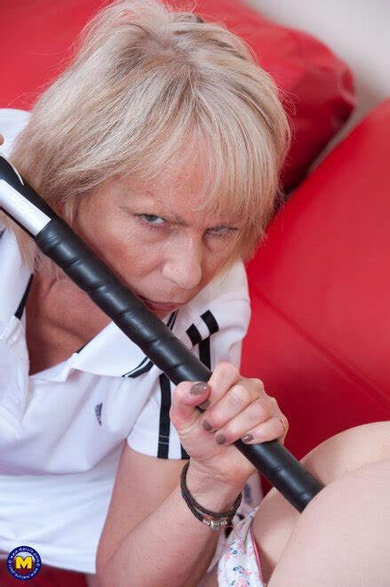 Mature Sexuality Mature Lesbian Coach Jane Dominating A Teen With A Big Dildo A Hockey Stick