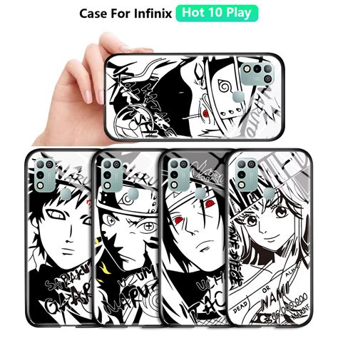 Casing Case For Infinix Hot Play X C Phone Case Naruto Black White