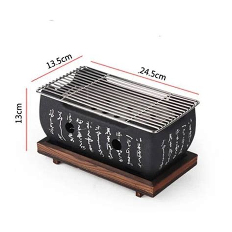 Barbecue japonais portable en alliage pour l intérieur et l extérieur