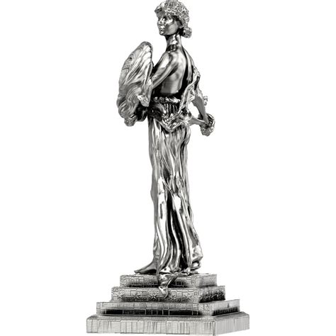 11 oz Silver Antique Finish Standing Liberty Statues - Silver.com™