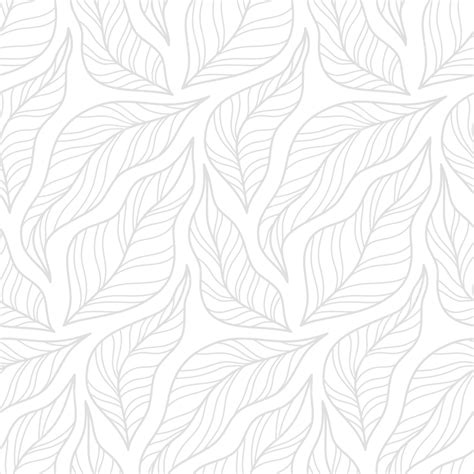 Unique Elegant Leaves Vector Seamless Pattern Design Background Nature