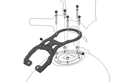 SW Motech PRO Tank Ring Honda CMX 1100 Rebel