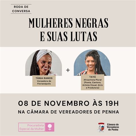 Roda de conversa vai debater as lutas das mulheres negras na Câmara de