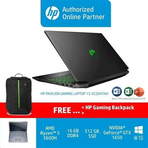 Jual Laptop Hp Pavilion Gaming Ec Ax Processor Amd Ryzen H