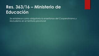 Cooperativismo Y Mutualismo Escolar PPT