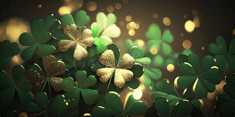 Four Leaf Clover Glitter Stock Illustrations 615 Four Leaf Clover