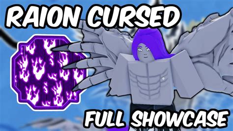 Raion Cursed Full Showcase Shindo Life Bat Cursed Spirit Showcase