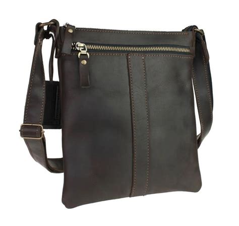 Mens Leather Shoulder Bag Mens Leather Messenger Bag Phone Bag Crossbody Leather Bag For Men