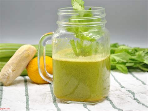 Jus pomme verte céleri citron Recette par Ramène La Popotte