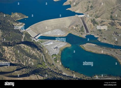 Benmore Dam Waitaki Valley North Otago South Island New Zealand Aerial