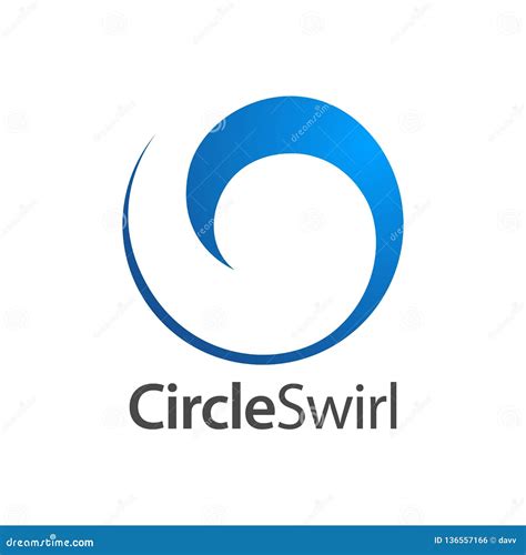 Circle Swirl Logo Concept Design Symbol Graphic Template Element Stock