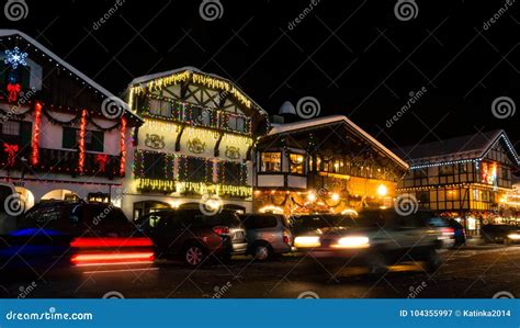 Christmas Light Up in Leavenworth, WA Editorial Photography - Image of ...