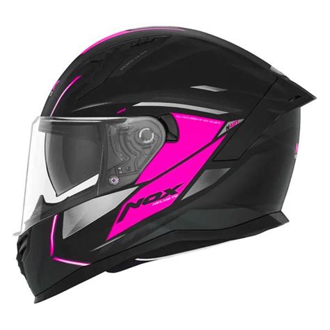 Casco moto NOX N401 Xeno Matt Black Pink Envío Inmediato iCasque es