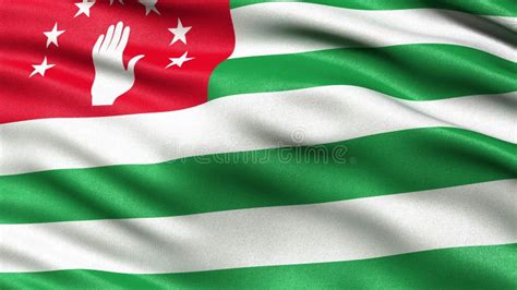 Flag Of Abkhazia Pole Flag Of Abkhazia On White Background Abkhazia