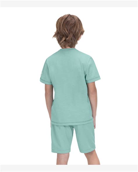 Riachuelo Conjunto Infantil Camiseta E Bermuda Trick Nick Verde