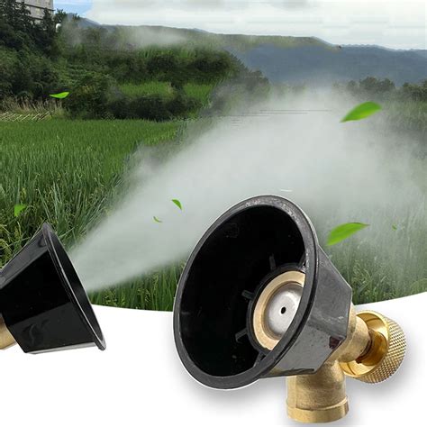 Agricultural Atomization Adjustable Nozzle Garden Copper Black Cyclone