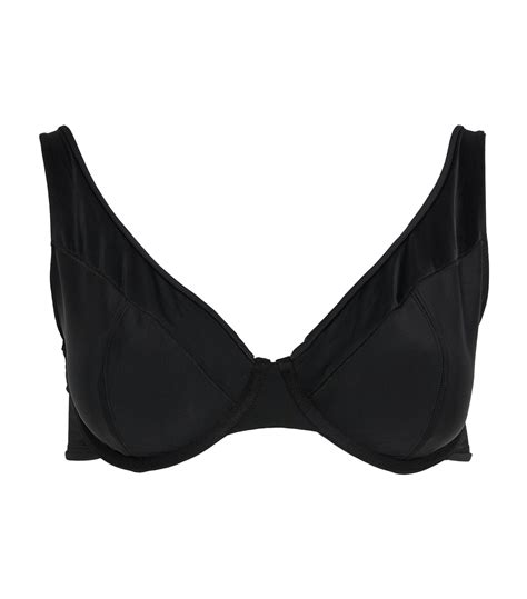 Form And Fold The Line D Cup Underwire Bikini Top In Black Lyst