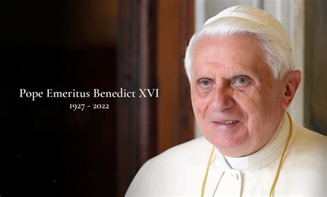 Benedict Xvi Former Pope Dies Aged 95