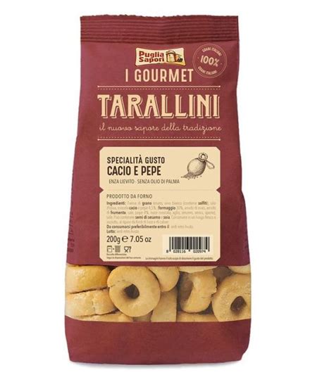 PUGLIA SAPORI Tarallini Classici Cacio E Pepe 200G Da Moreno