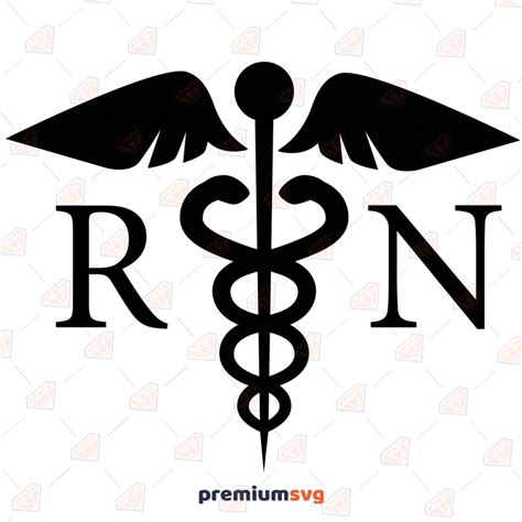 Randn Medical Symbol Svg Registered Nurse Svg Premiumsvg