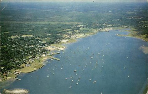 Aerial View Of Sippican Harbor Marion Ma