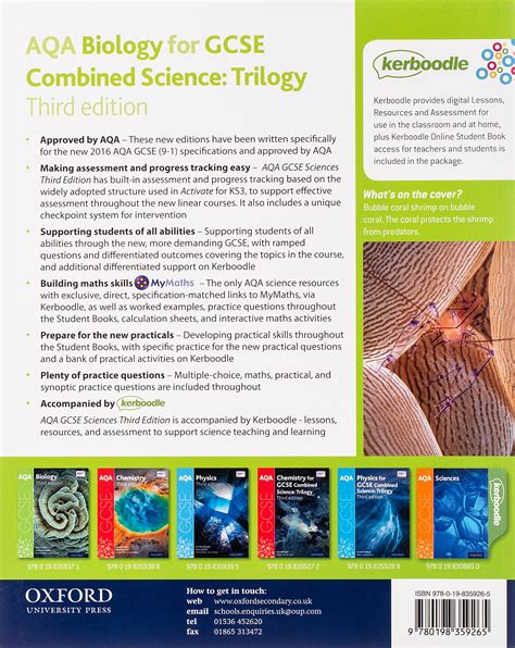 AQA GCSE Biology Revision Guide With All You Need To Know For Your