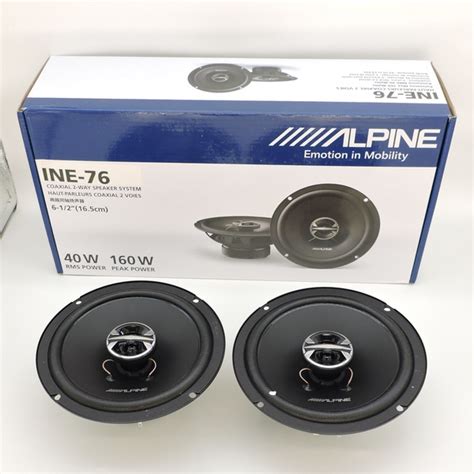 Alpine Колонки для автомобиля Автомобильная акустика INE-76, 16.5 см (6 ...