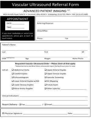 Ultrasound Referral Form Complete With Ease Airslate Signnow