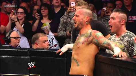 The Rock Vs CM Punk WWE Championship Match Royal Rumble 2013 YouTube