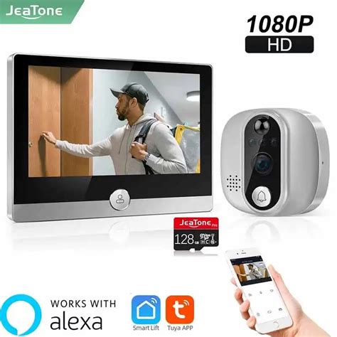 Jeatone Wifi Ak Ll Kap Zili Kameras Tuya 4 3 In 1080P 158 G R Nt