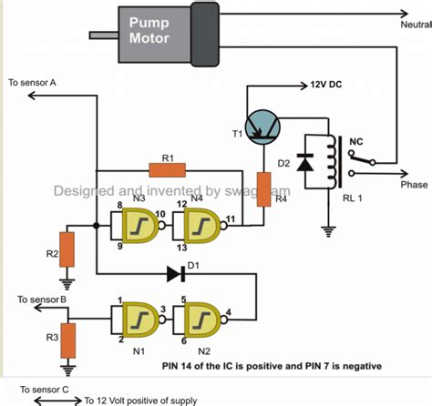 Water Level Control Circuit Diagram Using Relays Electrical Wiring Work