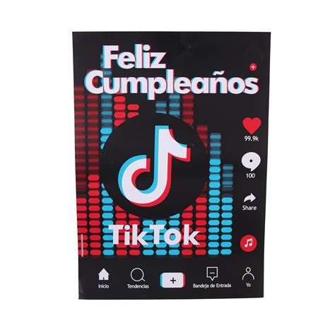 Poster Tik Tok Feliz Cumplea Os Kingo Cotillon