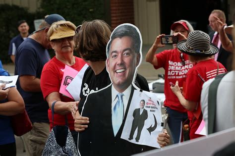 Senator Cory Gardner Holds First In Person Town Hall In Over A Year Westword