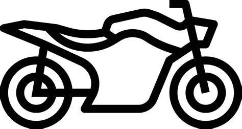 motorbiking motocycle driving racing - outline icon 14055001 Vector Art ...