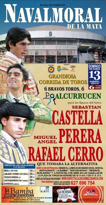 Cartel De Toros Novalmoral De La Mata Taquilla Oficial