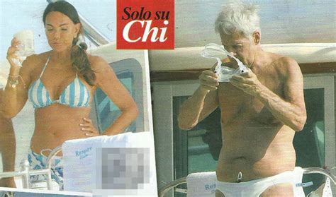 Claudio Baglioni Sirenetto Costumino Bianco In Barca Con La Compagna