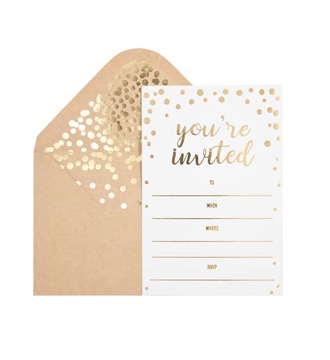 Buy 50 Pack Invitation Card - Elegant Greeting Cards ‘’You Are Invited ...