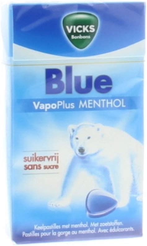 Vicks Blue Menthol Suikervrij Bol