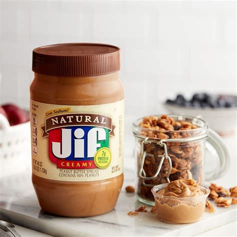 Jif Natural Creamy Peanut Butter Sauce Us Foods Chefstore