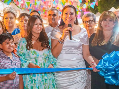 Inaugura Edith Aguilar tradicionales fiestas de Santa Rosalía 2023