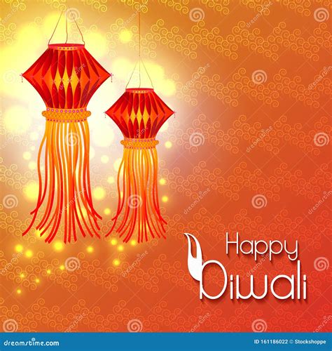 Decorated Hanging Kandil Lantern For Happy Diwali Festival Holiday