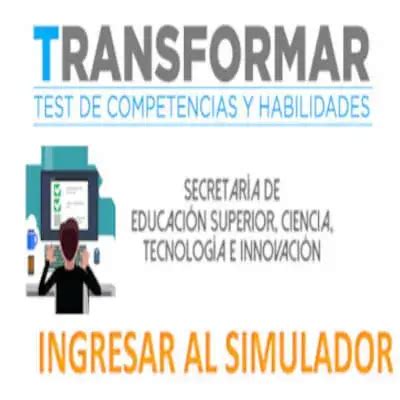 Simulador Transformar Test Senescyt Simulador Elyex