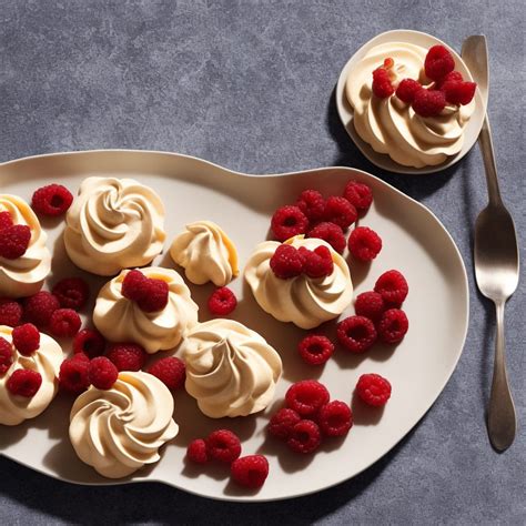 Star Anise Meringues With Mango Coulis Raspberries Recipe Recipes Net