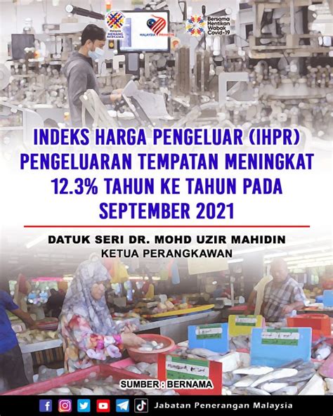 INDEKS HARGA PENGELUAR IHPR PENGELUARAN TEMPATAN MENINGKAT 12 3