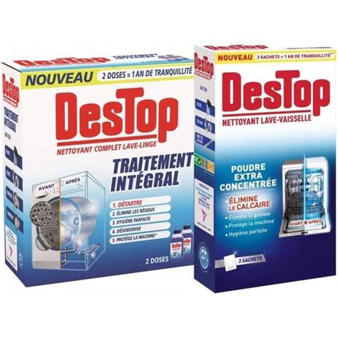 Destop Nettoyant Complet Lave Linge Nettoyant Lave Vaisselle