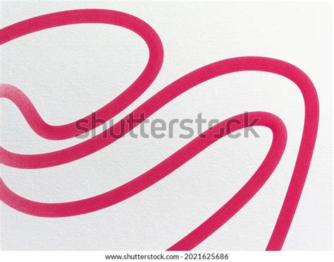 Red Paint Curvy Lines On White Stock Illustration 2021625686 Shutterstock