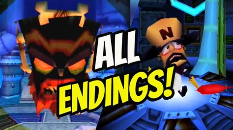 Crash Bandicoot Warped All Endings Secret Ending True Ending