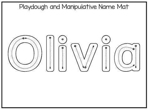 Olivia Name Tracing Name Tracing Worksheets